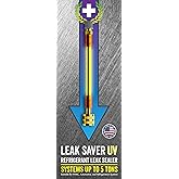 Leak Saver Direct Inject UV - Refrigerant Leak Sealer with Added UV Dye to Detect Large Leaks - for AC, Refrigeration, and Automotive Systems Up to 5 Tons - Compatible with All Refrigerants