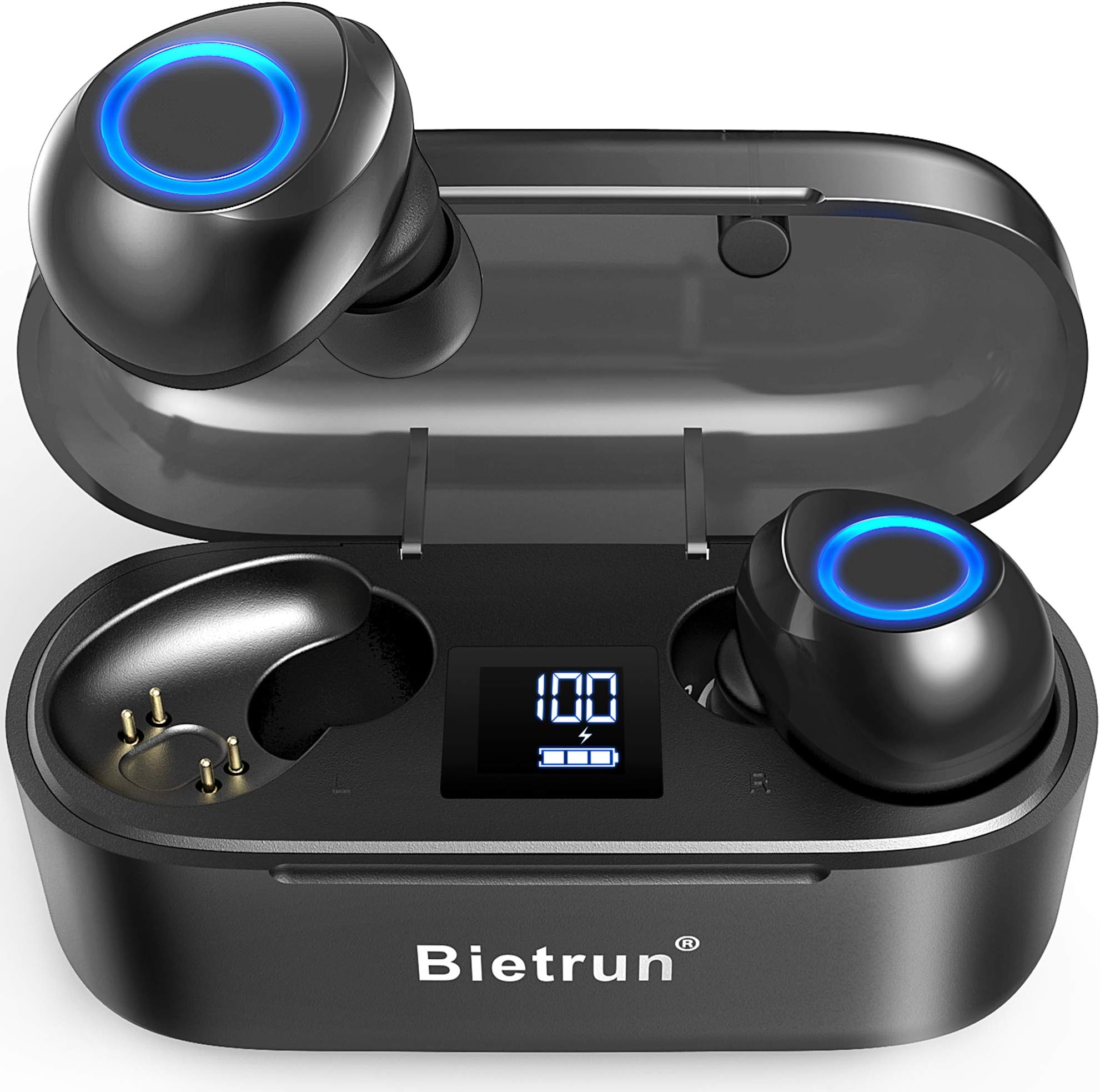 Wireless Earbuds - Qualcomm 5.0 Auto Pairing,True Wireless Earbuds with 30H Playtime,High Quality No Delay Stereo Sound,IPX7 Waterproof and Built-in Mic,CVC 8.0 Acoustic Noise Reduction.