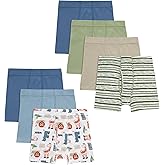 Hanes Toddler Boys' Organic Cotton Underwear, Pure Comfort 100% Cotton Boxer Briefs Available, 10 & 7 Pack