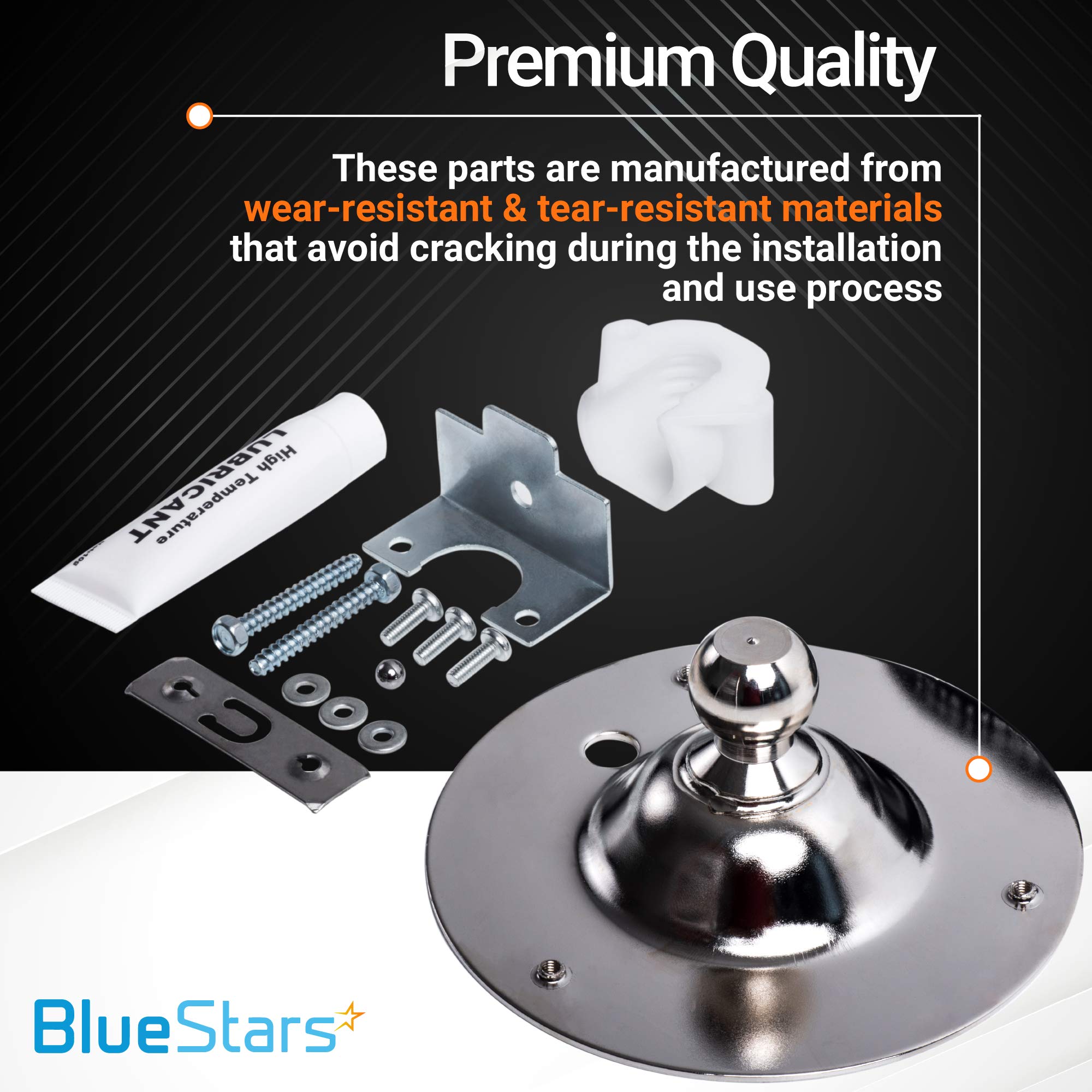 [Upgraded] BlueStars 5303281153 & 134503600 Dryer Rear Bearing - Compatible with Frigidaire & Kenmore Dryers - Replaces PS459829 AP2142648 131777700 PS1148434 134163400