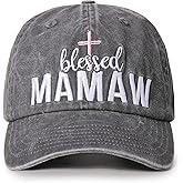 InnoBeta Mamaw Gifts, Gifts for Mamaw, Blessed Adjustable Embroidered Baseball Cap on Mother's Day, Christmas, Birthday