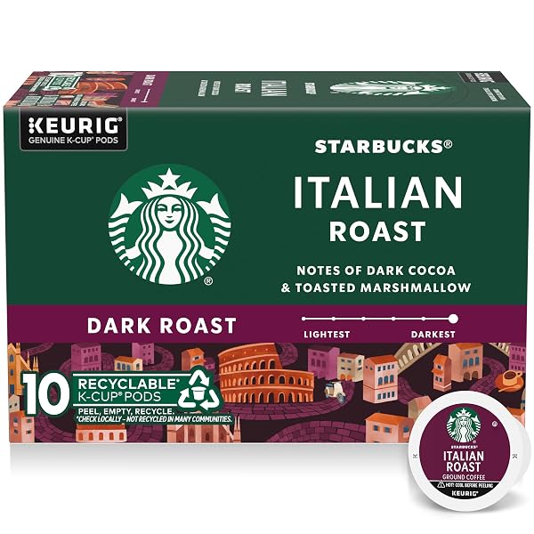 STARBUCKS K-CUP COFFEE PODS, DARK ROAST HOT OR...