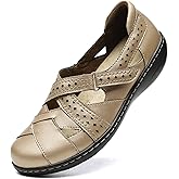 TERRIKAT Women's Casual Loafers Cute Slip On Comfort Walking Flats Leather Driving Moccasins Fashion Closed Toe Boat Shoes