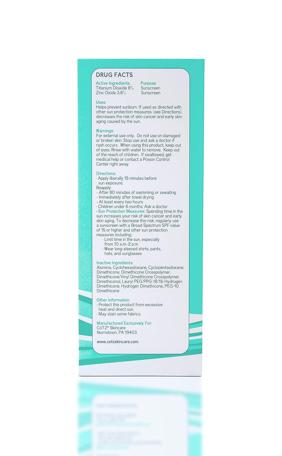 cotz face lighter skin tone spf 40