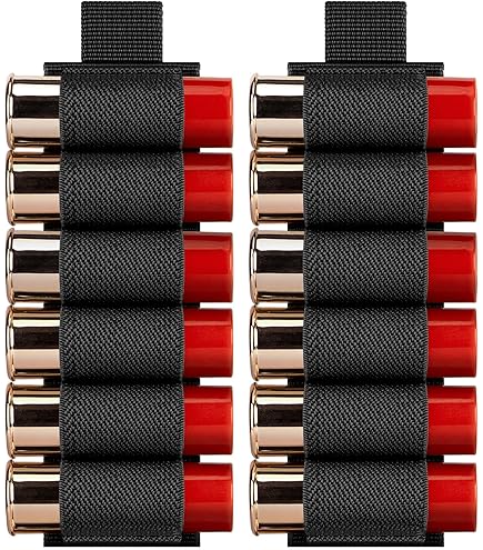 Esstac 4 Round Tearaway Shotgun Shell Carrier Cards For 12 Gauge - Hook & Loop Backing