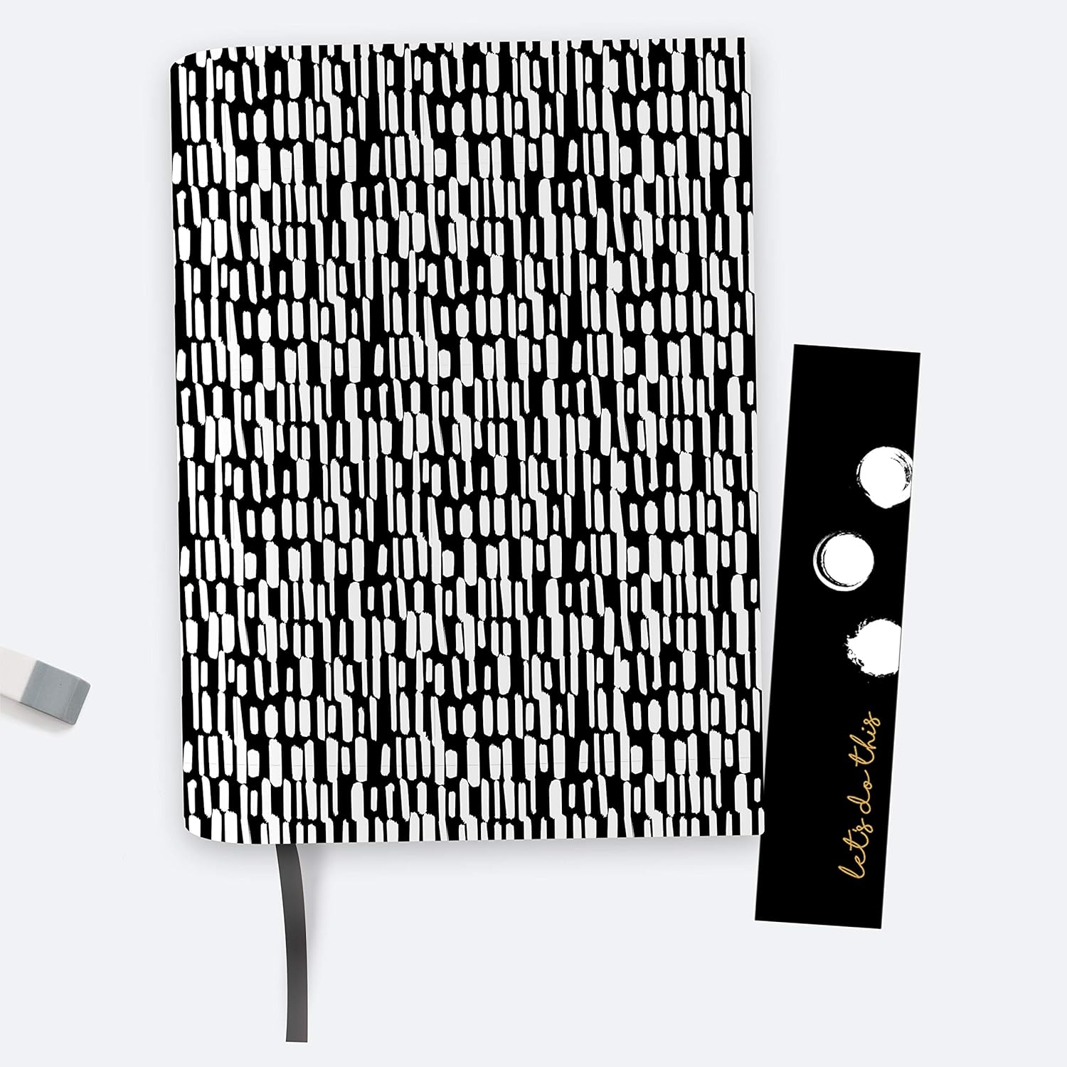 Dotty about Paper A5 Chunky Linen Covered Notebook With Bookmark And Ribbon160 x 215 mm (28 mm thick) 192 sheets, Got to Dash
