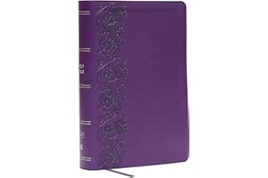 KJV Giant Print End-of-Verse Reference Bible, Purple Leathersoft, Red Letter, Comfort Print