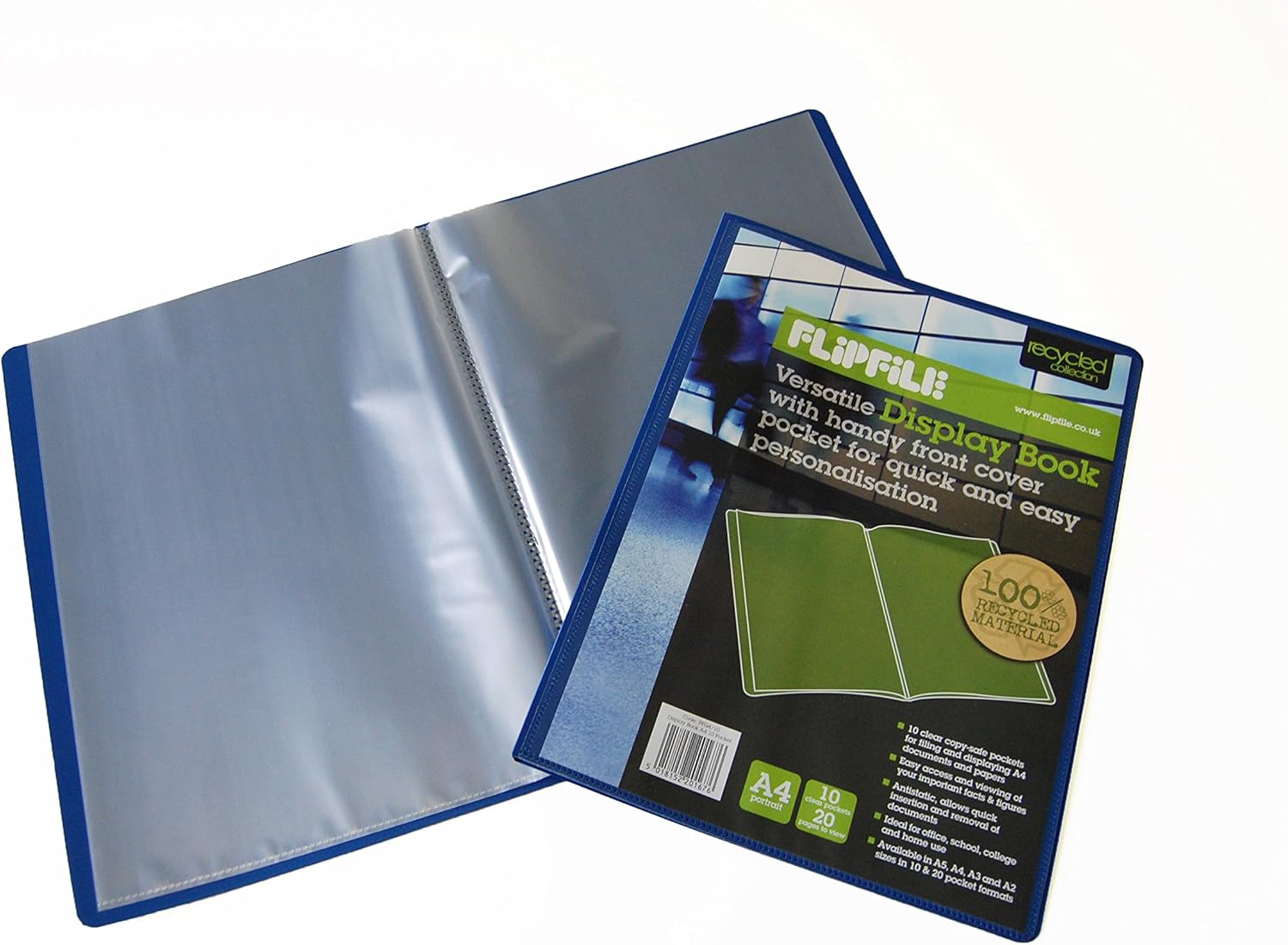 Flipfile A4 100 Recycled Display Book, 10 Pocket Amazon.co.uk Office