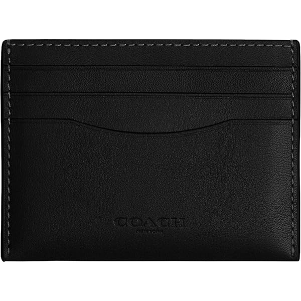 小物 COACH F66574 QBBK CARD WALLET BLACK COACH® Outlet | Zip Card Case