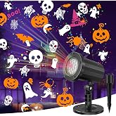 Halloween Projector Outdoor, 18 Pattens Halloween Window Projector Lights | LED Waterproof Holiday Projector Lights for Bedroom, Spotlight Landscape Decorations for Patio Garden