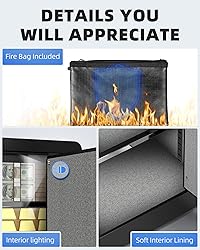 DAYI Safe Box, 0.8 Cubic Feet Home Safe with