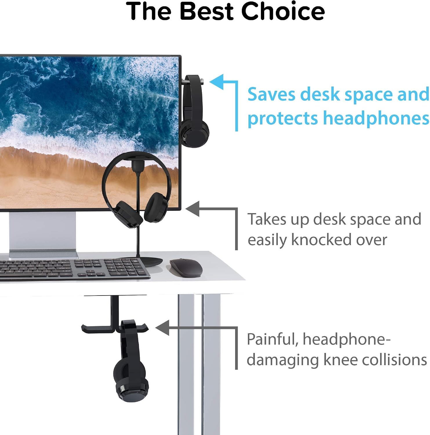 Innovelis TotalMount Monitorhalterung für Kopfhörer - Schwarz/Grau, black/grey, alle - Image 5