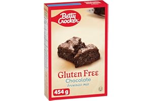 BETTY CROCKER Gluten Free Chocolate Fudge Flavour Brownies Mix, 454 Grams Package of Brownies Mix, Baking Mix, Tastes Like Ho