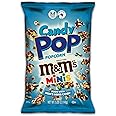 CANDY POP M&M Mini's Candy Coated Popcorn (5.25oz bags) Made with Real M&M Mini'sCandy Pieces - Pack of 12