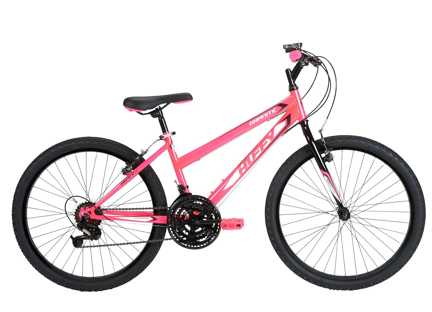 Huffy Bicycle Company Girls Number 24515 Granite Bike, 24-Inch, Neon Pink