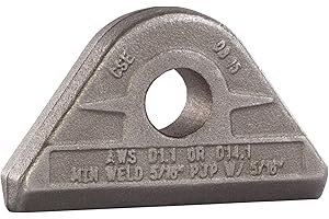 MAG-MATE PE0475 Weld-On Pad Eye, Made of A36 Weldable Carbon Steel, Welding Pad Eye Meets Stringent ASME BTH-1 Standards, with 4-3/4 Tons Working Load Limit, Weighs 2.2 lb, Gray