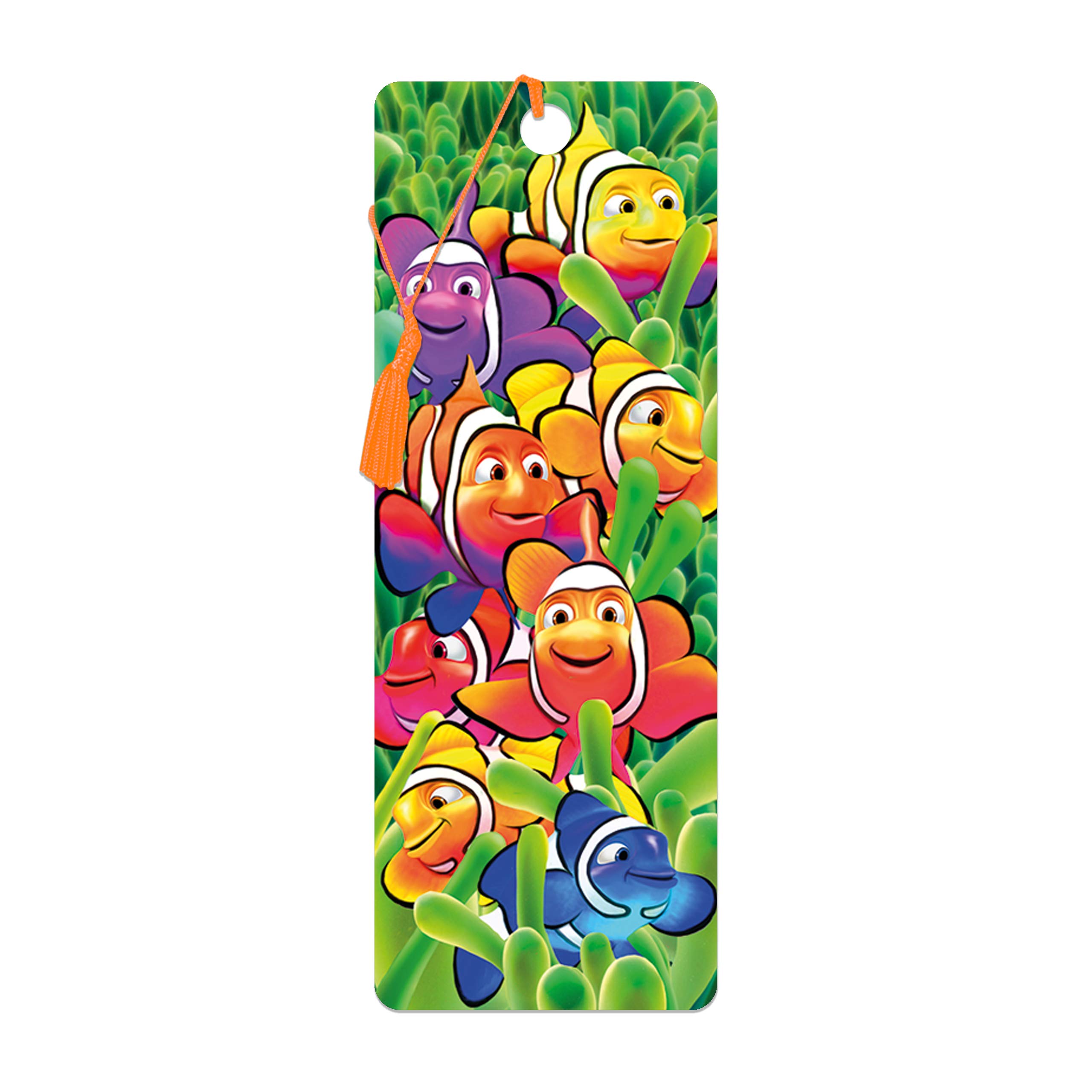 3D LiveLife Bookmark - Cute Clowns from Deluxebase. A Clownfish Bookmark with lenticular 3D Artwork Licensed from Renowned Artist Michael Searle