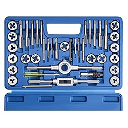 Anfrere 40pcs Metric Tap and Die Set, Metric