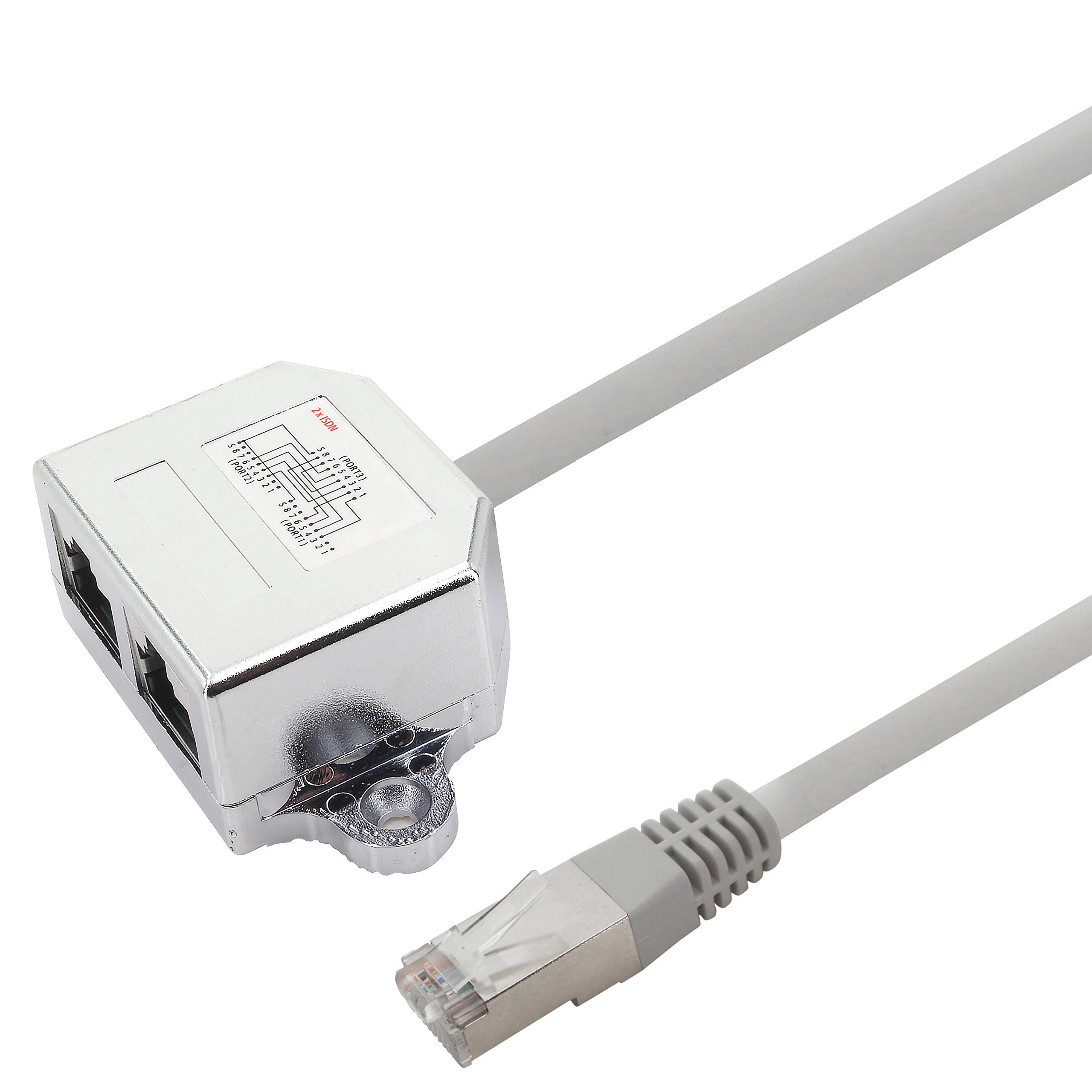 1aTTack.de Cat5e Cat5 patch cable adapter adapter telephone - telephone 0 1 m 1 piece