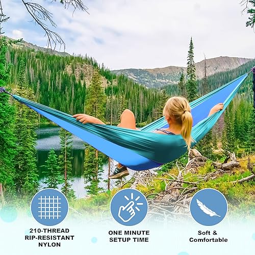 SZHLUX Camping Hammock Double Single Portable Hammocks with