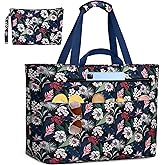 ZENTREON Extra Large Beach Bags for Women, Waterproof Beach Tote Bag with Zipper and Wet Pocket, Foldable Swim Pool Bag