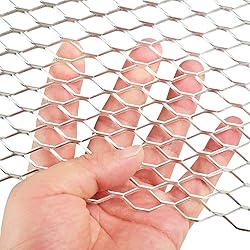 AggAuto Universal 40"x13" Car Grill Mesh - Aluminum