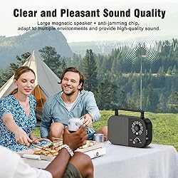 Portable AM FM Shortwave Radio with Long Range