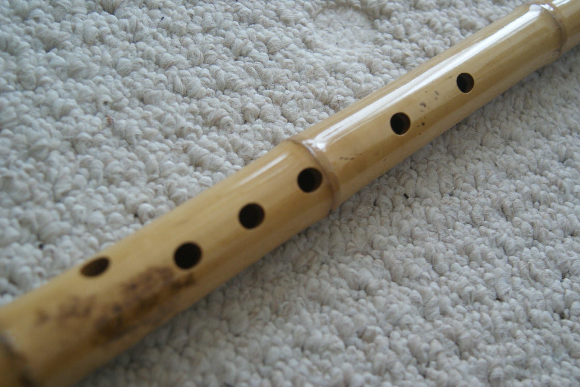 8 Holes Fong Sui Xiao Bamboo Flute Traditional Southern China Dongxiao , Meditational instrument.