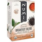 Numi Organic Tea Breakfast Blend, 18 Count Box of Tea Bags (Pack of 3) Black Tea (Packaging May Vary)