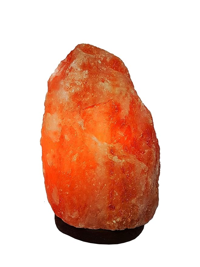 Salzlampe Kristall Salz Leuchte ca 2-3 Kilo inklusive Salzlampenfassung und Birne