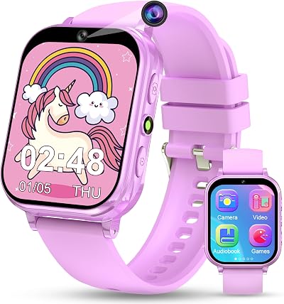 KALINCO Kids Smart Watch 30+ Games Camera Pedometer Educational Toy 5-12
