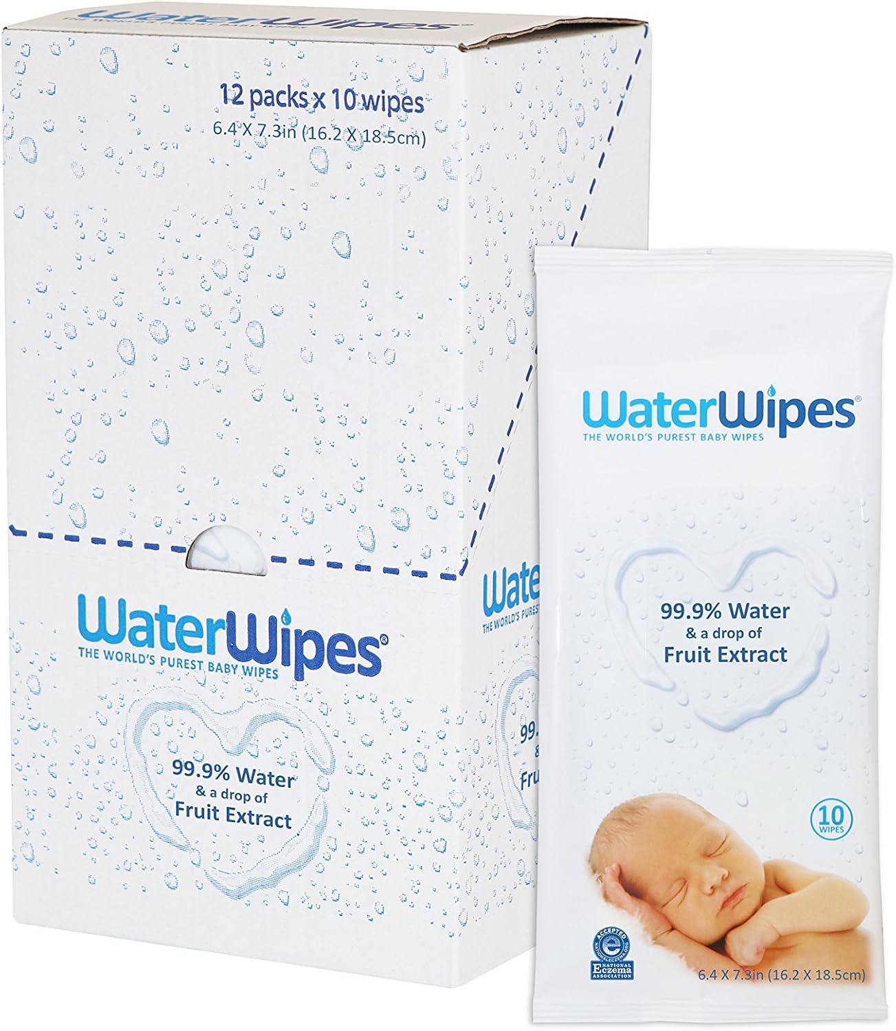 12 pack water wipes