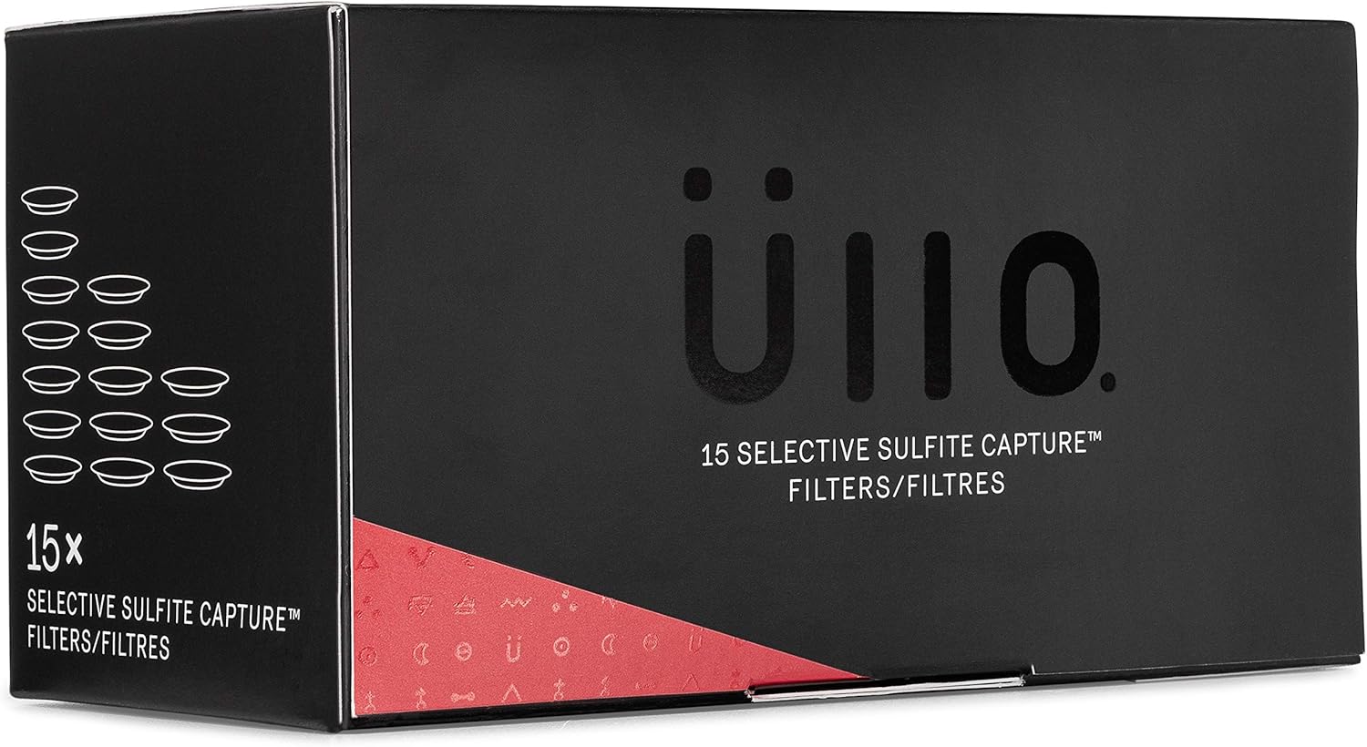 Ullo Full Bottle Replacement Filters (15 Pack) with Selective Sulfite