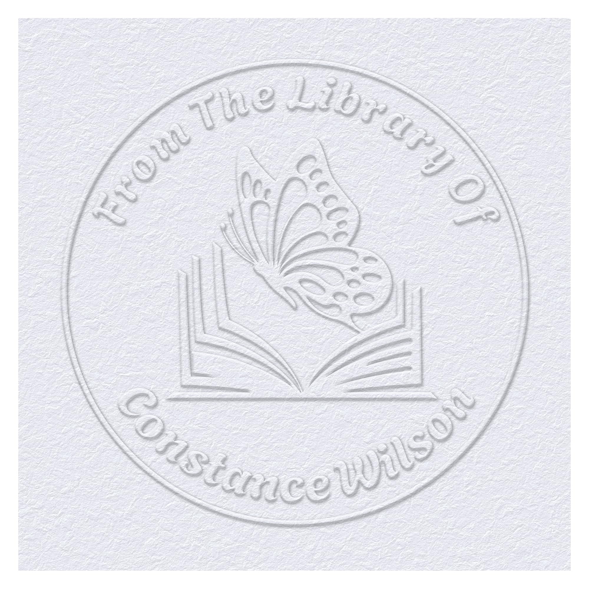 OFCCUSTOM Book Embosser Custom Embosser Stamp with