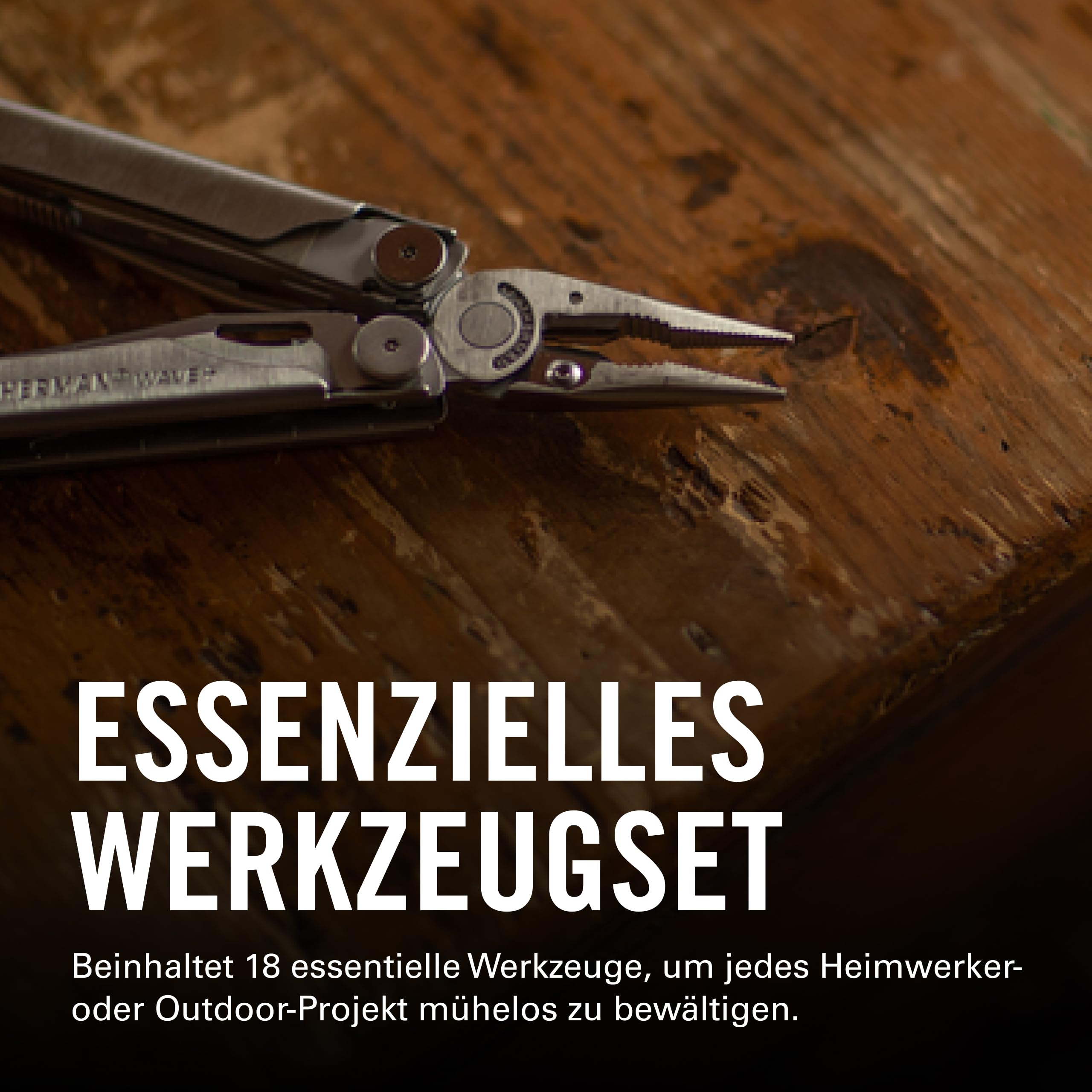 Leatherman Wave+ Multi-Tool - 18-in-1 Hochleistungs-Edelstahlwerkzeug mit Klingen, Zangen und Drahtschneidern - Camping Zubehör - Schwarz 2