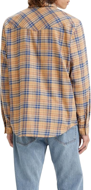 Relaxed Fit Western, Camicia Uomo, Krishan Plaid Lark, XS