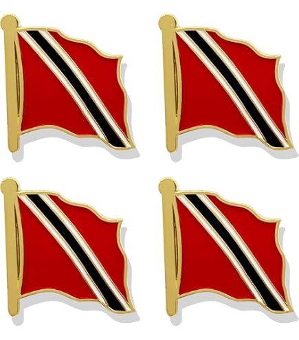 Flaggen-Pin Trinidad Und Tobago – Vergoldet, Aus Hartemaille, Ca. 2 X 2 Cm