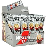 Nescafe 2 in 1 Unsweetened, Coffee + Coffee creamer, No Added Sugar - 56 Sticks