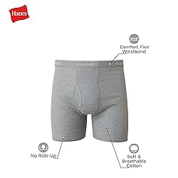 Hanes Boxer Briefs, Cool Dri Moisture-Wicking
