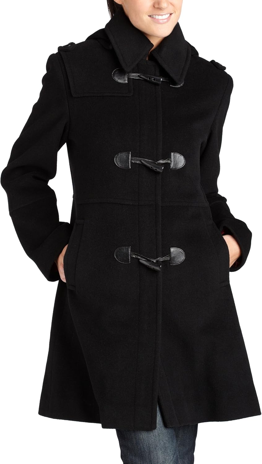 Liz Claiborne Hooded Peacoat Top 