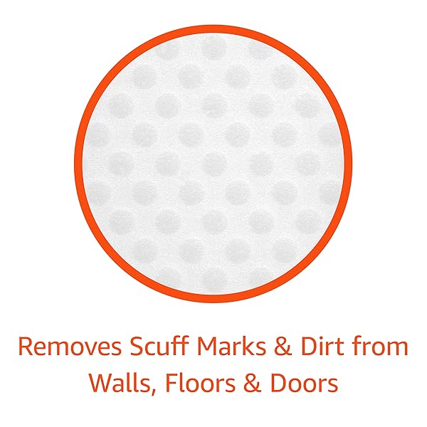 AMAZON BASICS EXTRA DURABLE CLEANING ERASERS, REMOVES SCUFF MARKS AND DIRT FROM WALLS, FLOORS AND DOORS, 2 PACKS OF 7