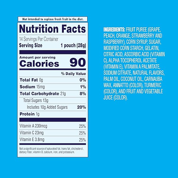 WELCH’S JUICEFULS JUICY FRUIT SNACKS, MIXED FRUIT, FRUIT GUSHERS, BULK PACK, INDIVIDUAL SINGLE SERVE BAGS, 1 OZ (PACK OF 14)