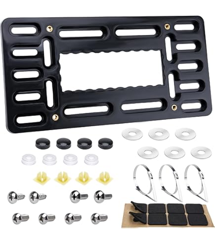 Amazon.com: No Drill Front License Plate Mount Bracket Holder