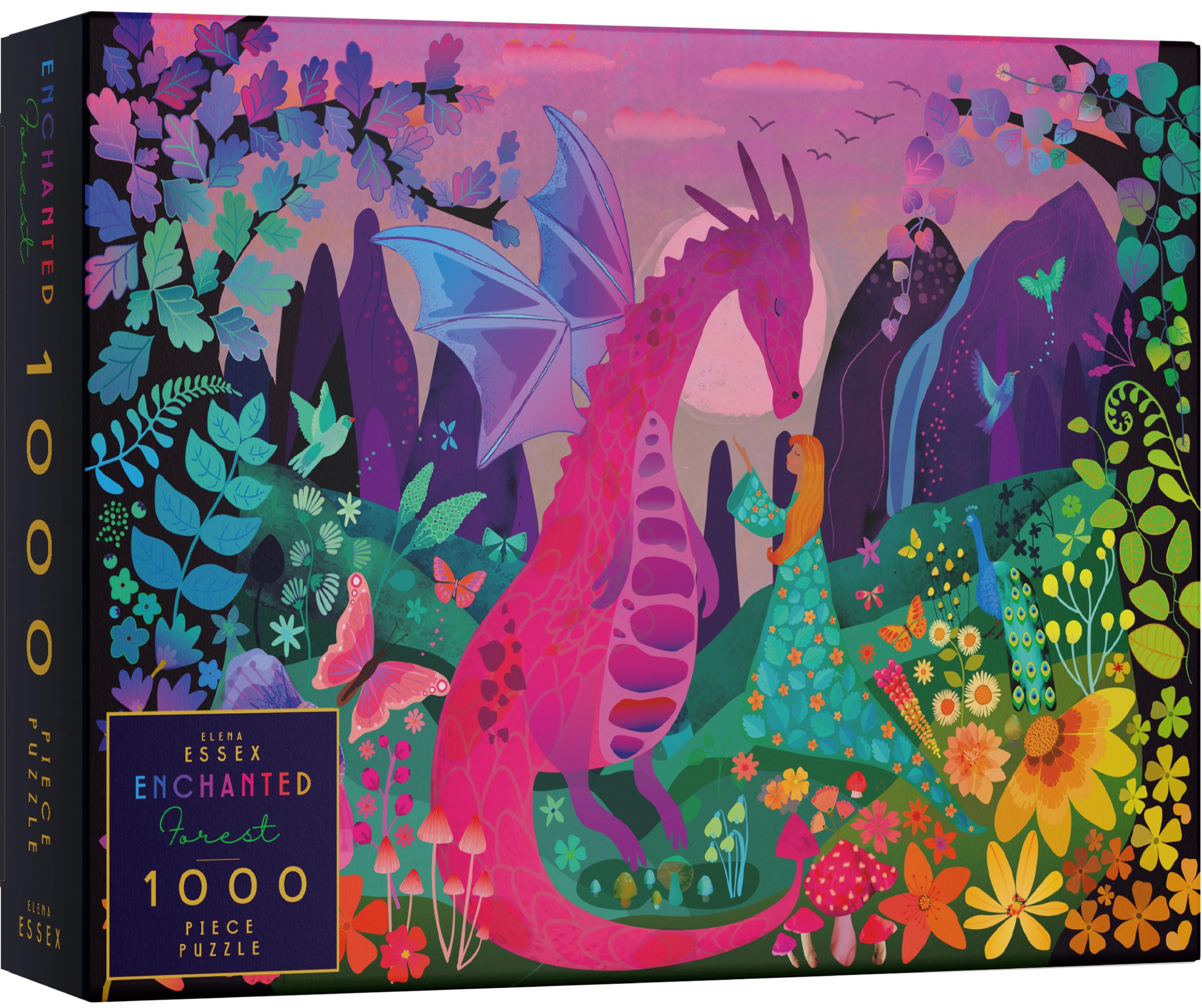 Elena Essex jigsaw puzzles for adults 1000 - Enchanted Forest/jigsaw puzzle / 1000 piece jigsaw puzzles for adults/cool magical dragon fantasy/size 70x50cm — image 1