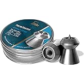 H&N Terminator Airgun Pellets 0.22 Cal, 16.36 Grains, Hollowpoint, 200 Count, Gray, .22 Cal (PY-P-1103)