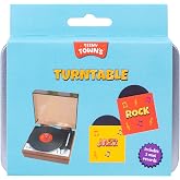 Fizz Creations Teeny Town Turntable &ndash; Mini Vinyl Record Player, 2 Discs