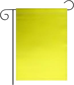 TSMD Solid Yellow Garden Flag Double Sided Plain Yellow DIY Flags,Outdoor Yard Decorative Flags,12