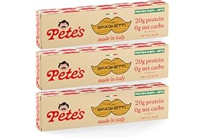 Pete's Pasta Spaghetti Noodles | 20g Protein, No Carb Pasta | Keto, Carb Free Pasta | Healthy, Zero Carb Italian Pasta From I