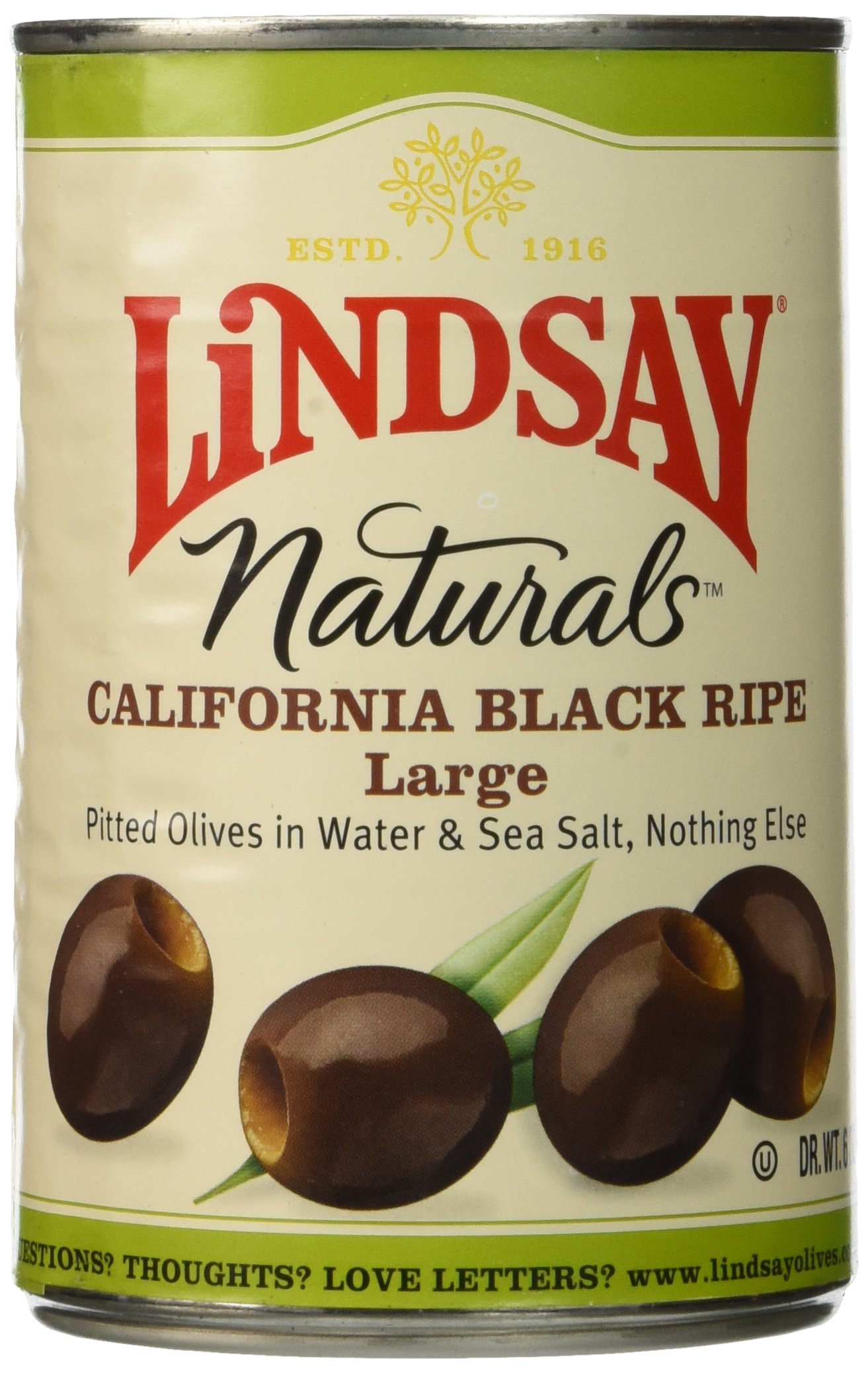 Lindsay Olives Green Ripe Medium Pitted, 6Ounce (Pack of