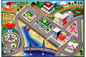 Gertmenian Nickelodeon Indoor Area Rug - 4x6 Large, Non-Slip, Ideal for Children in Bedroom, Game Room, Classroom, Nursery, or Play Area - Paw Patrol, Multi, 46910